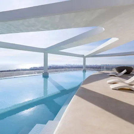 Апартаменты Gran Canet 2br! Walk To Beach, Sea View, Sauna & Gym Канет-де-Беренгер